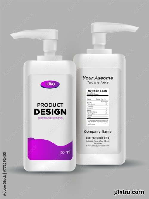 Design Bottle Of Hand Sanitizer 20xAI