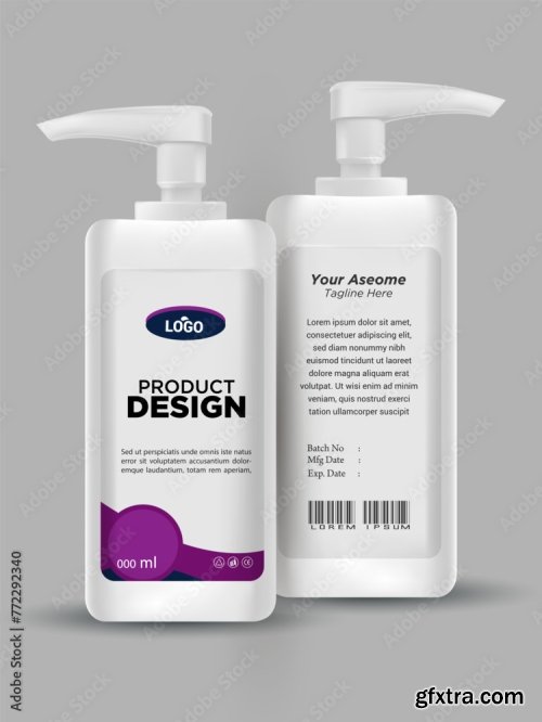 Design Bottle Of Hand Sanitizer 20xAI