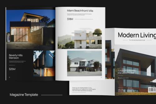 Modern Real Estate Magazine Template