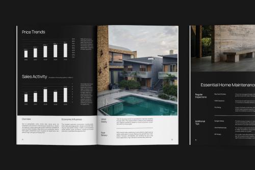 Modern Real Estate Magazine Template