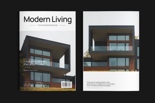 Modern Real Estate Magazine Template