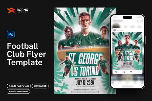 Football Club Flyer Template