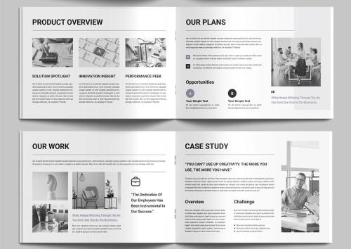 Business Pitch Deck Brochure Layout