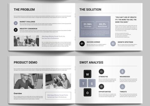 Business Pitch Deck Brochure Layout