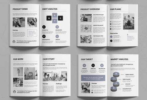 Business Pitch Deck Brochure Layout