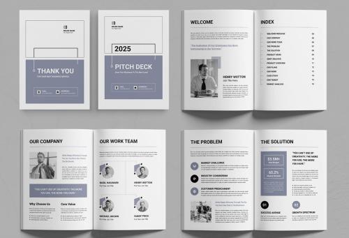 Business Pitch Deck Brochure Layout