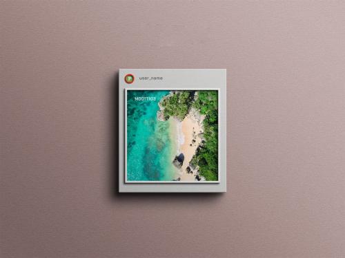 Social Media Photo Frame Mockup Set