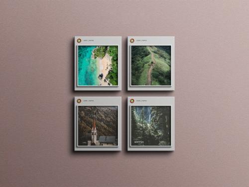 Social Media Photo Frame Mockup Set