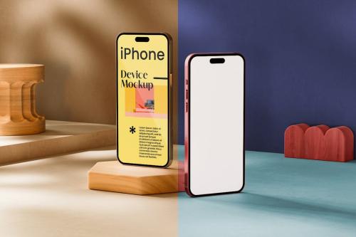 Two iPhone Screens Mockup