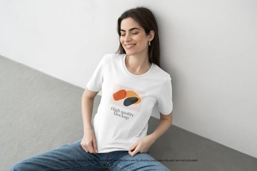 Woman T-Shirt Mockup Bundle