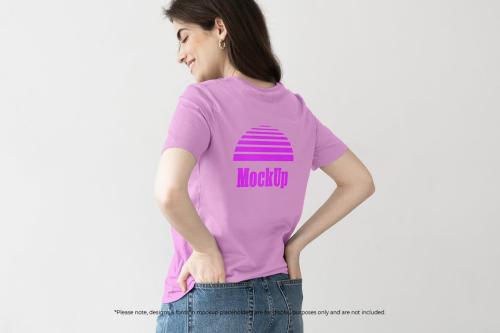 Woman T-Shirt Mockup Bundle