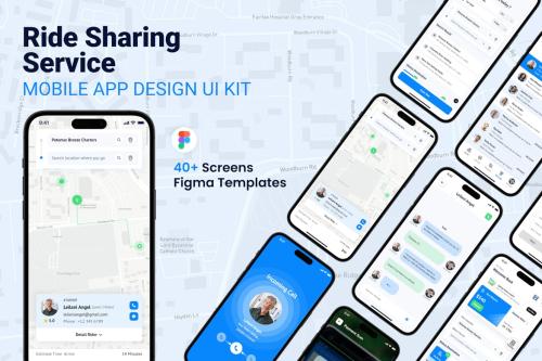 Ride Sharing Ride Hailing Mobile App UI Design