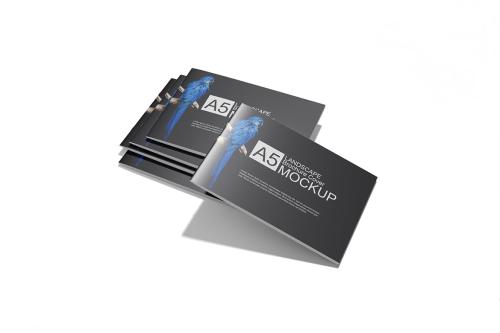 This is an A5 Landscape Brochure Mockup