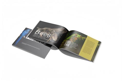 This is an A5 Landscape Brochure Mockup