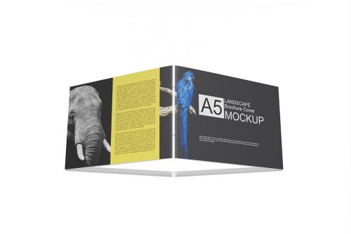 This is an A5 Landscape Brochure Mockup