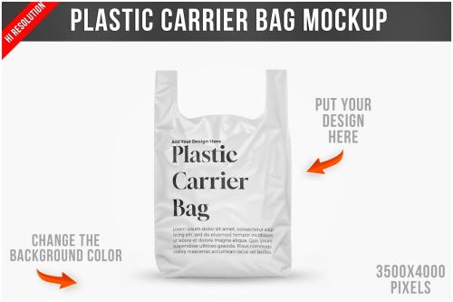 Plastic Carrier Bag Mockup