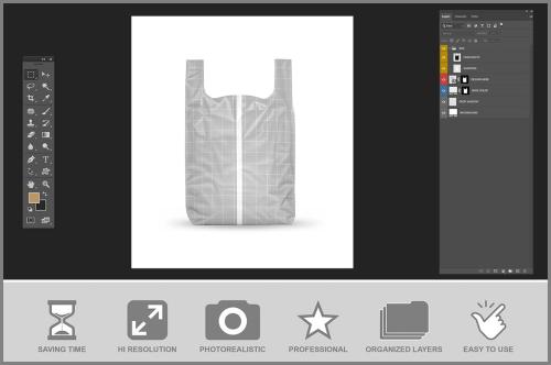 Plastic Carrier Bag Mockup