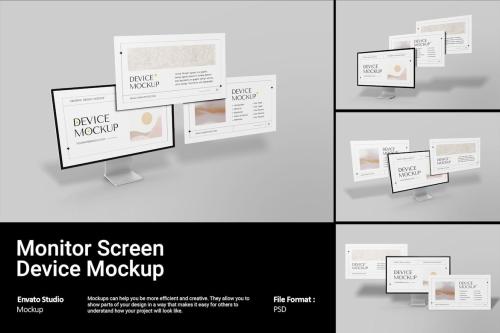 Monitor Screen Device Mockup