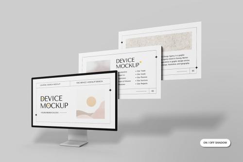 Monitor Screen Device Mockup