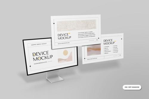 Monitor Screen Device Mockup