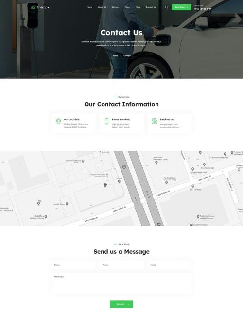 Energox | EV Charging Station PSD Template