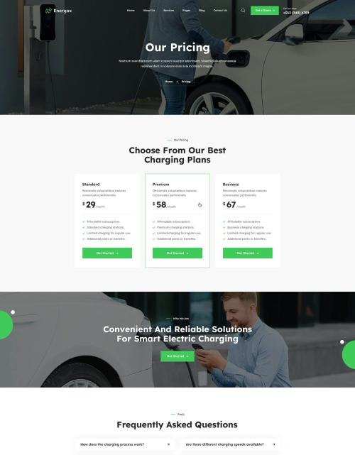 Energox | EV Charging Station PSD Template