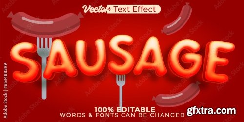 Vector Text Effect Editable Alphabet 40 25xAI