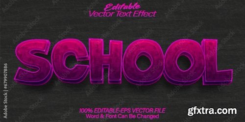 Vector Text Effect Editable Alphabet 40 25xAI