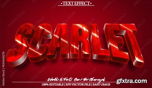 Vector Text Effect Editable Alphabet 40 25xAI