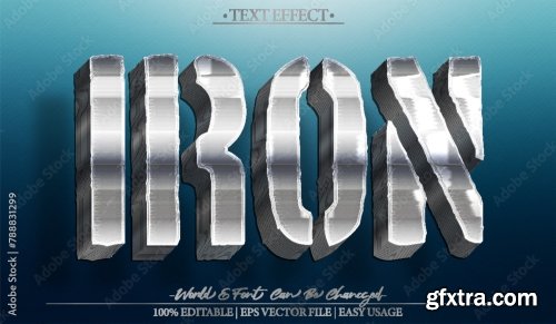 Vector Text Effect Editable Alphabet 26 25xAI