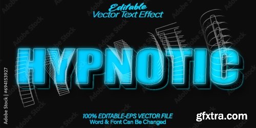 Vector Text Effect Editable Alphabet 26 25xAI