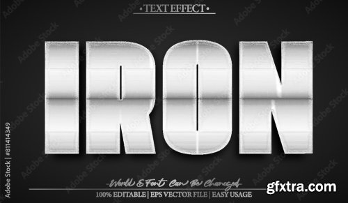 Vector Text Effect Editable Alphabet 26 25xAI