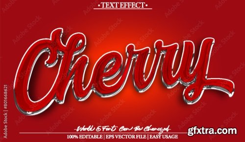 Vector Text Effect Editable Alphabet 10 20xAI