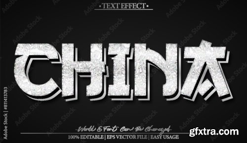 Vector Text Effect Editable Alphabet 10 20xAI