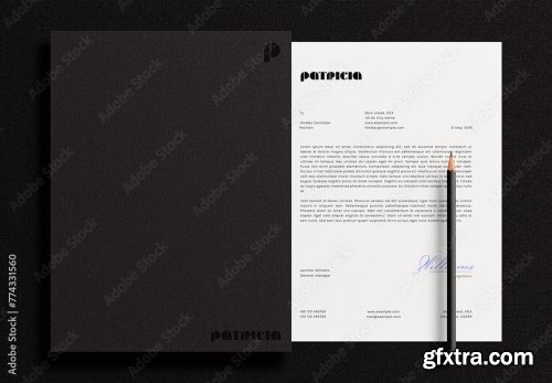 Letterhead Letter Pencil Mockup 2 10xPSD