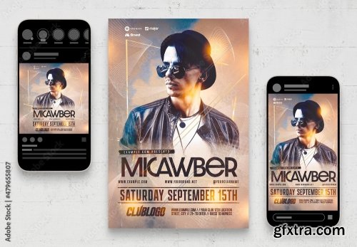 Music Dj And Nightclub Flyer 1 10xPSD