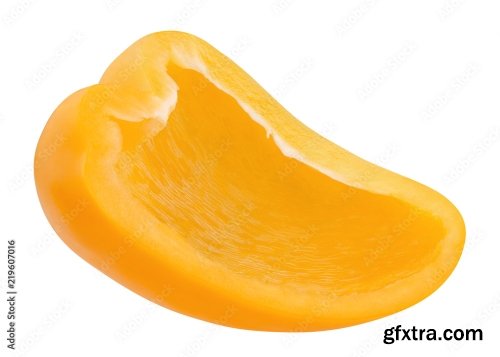 Yellow Pepper Isolated On A White Background 2 18xJPEG