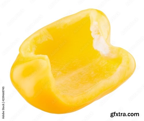 Yellow Pepper Isolated On A White Background 2 18xJPEG