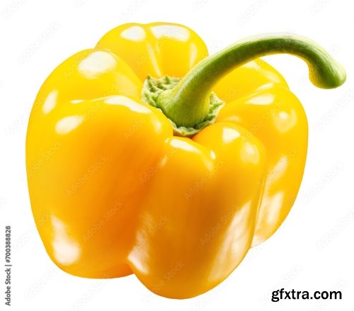 Yellow Pepper Isolated On A White Background 2 18xJPEG