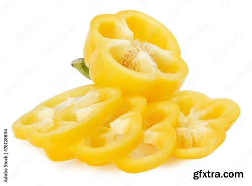 Yellow Pepper Isolated On A White Background 2 18xJPEG