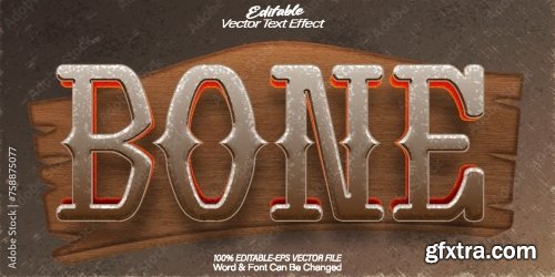 Vector Text Effect Editable Alphabet 6 20xAI