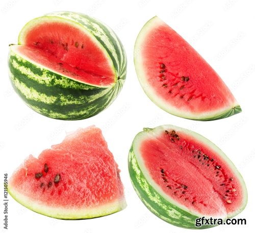 Watermelon Isolated On A White Background 24xJPEG