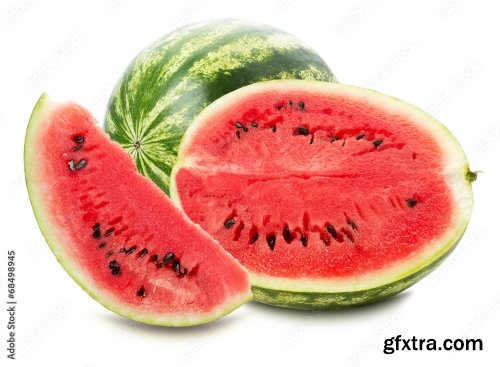 Watermelon Isolated On A White Background 24xJPEG