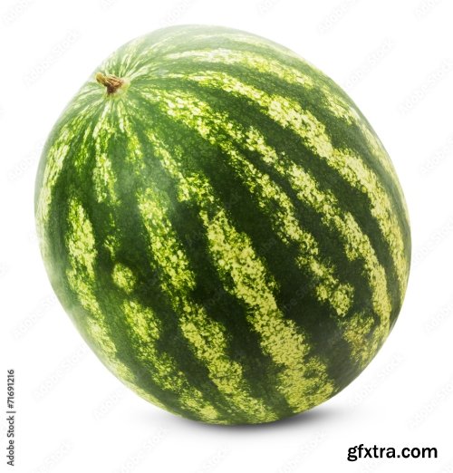 Watermelon Isolated On A White Background 24xJPEG