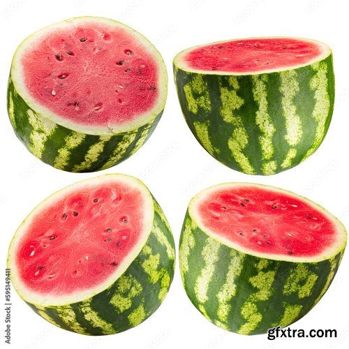 Watermelon Isolated On A White Background 24xJPEG