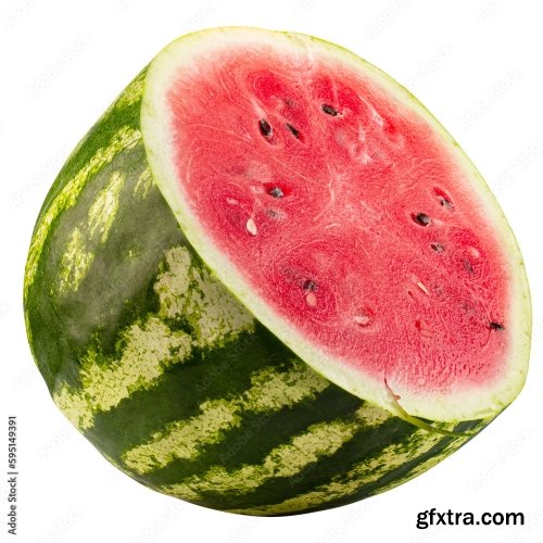 Watermelon Isolated On A White Background 24xJPEG