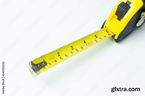 Tape Measure Isolated On White Background 10xJPEG