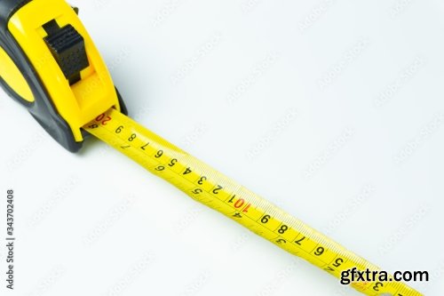 Tape Measure Isolated On White Background 10xJPEG