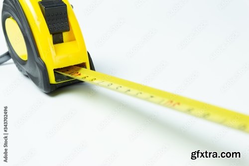 Tape Measure Isolated On White Background 10xJPEG