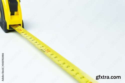 Tape Measure Isolated On White Background 10xJPEG